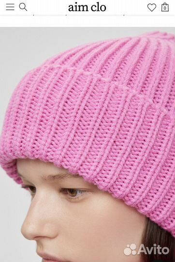 Комплект шапка и шарф aim clo розовый