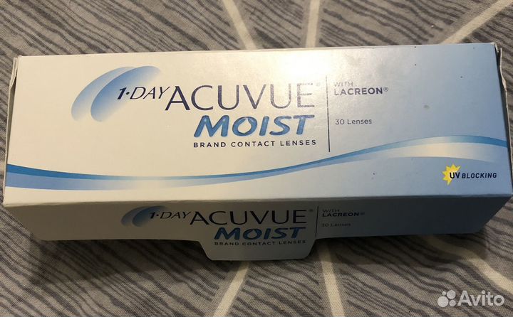 Контактные линзы однодневные acuvue moist