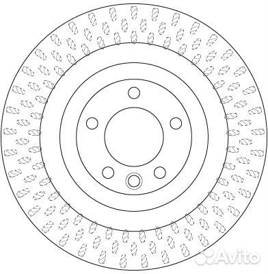 Диск тормозной задний range rover IV, sport (LW) 4