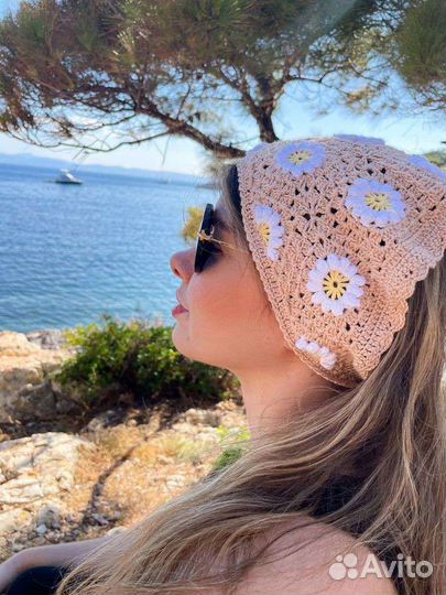 Летние косынки вязаные бандана y2K