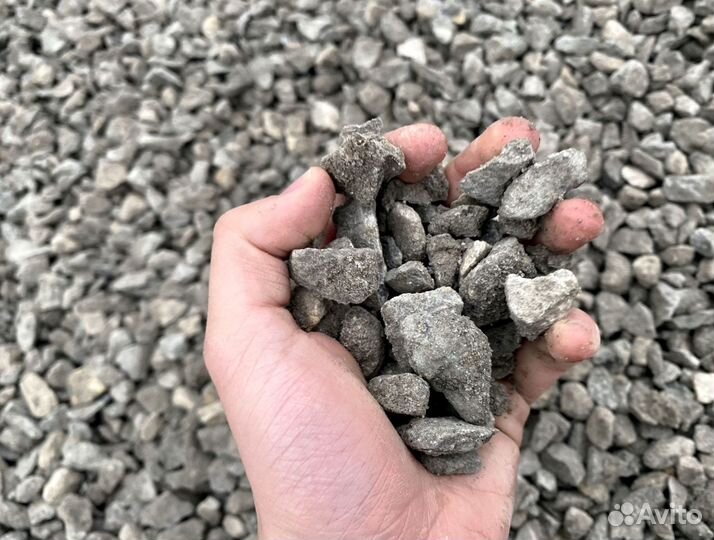 Щебень, Песок