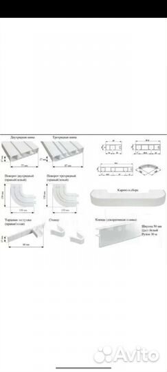 Карниз потолочная пластик