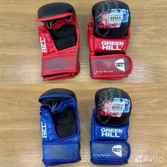 Перчатки для мма крабы Green Hill Союз мма