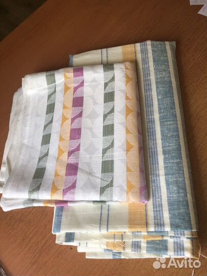 Ткань для полотенец СССР. Лен. Новая