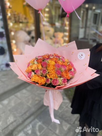 Цветы розы шары и букеты с доставкой