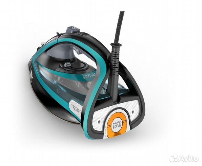 Утюг Tefal Ultimate Pure FV9844E0, черный, бирюзов