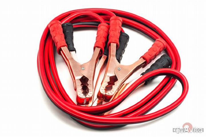 Провода-прикуриватели стартовые 500А сервис ключ