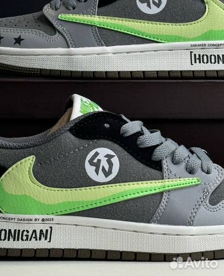 Travis Scott x Air Joradan 1 low «monster hoonigan