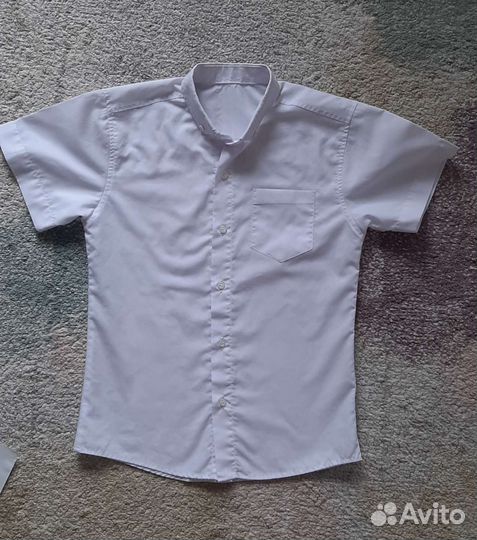 Комплект белых рубашек для школьника 7-10 лет