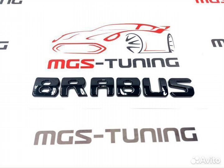 Шильдик Brabus черный глянец брабус надпись