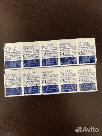 Линзы контактные acuvue oasys 1 day