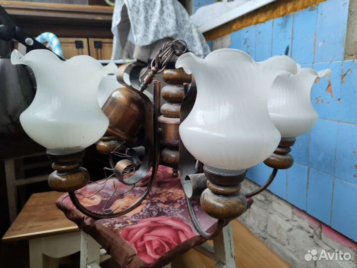 Люстра потолочная подвесная бу