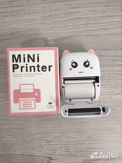 Портативный мини принтер, термо принтер