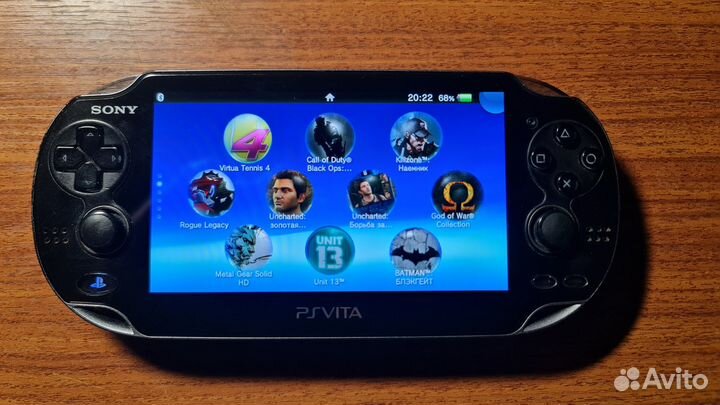 PS Vita 128 gb+16 gb. Прошитая. С лучшими играми