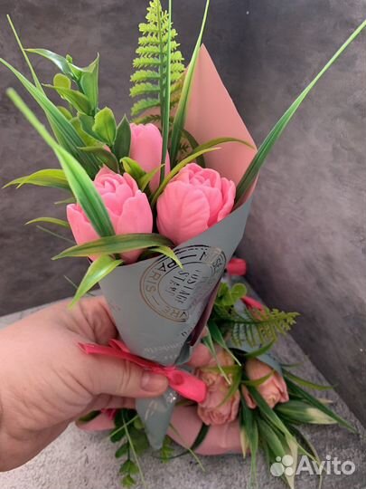 Букет из мыла ручной работы