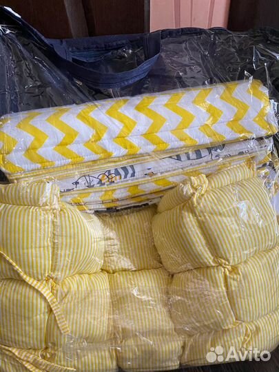 Бортики на липучках детские в кроватку