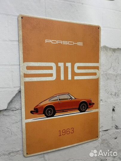 Декор на стену Porsche 1963
