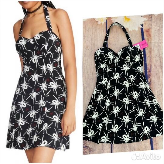 Стильный сарафан в пауки от Betsy Johnson S/M/L