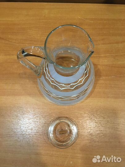 Кувшин графин советский стекло матовое винтаж СССР