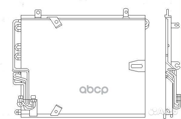 Конденсатор, кондиционер 1045047SX Stellox