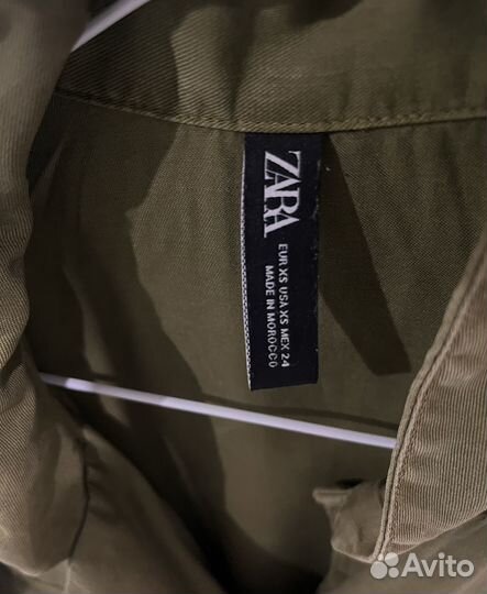 Платье рубашка zara xs