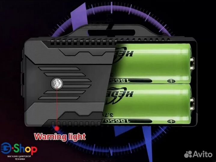 Налобный фонарь на чипе XHP 90.2 встроенный аккум