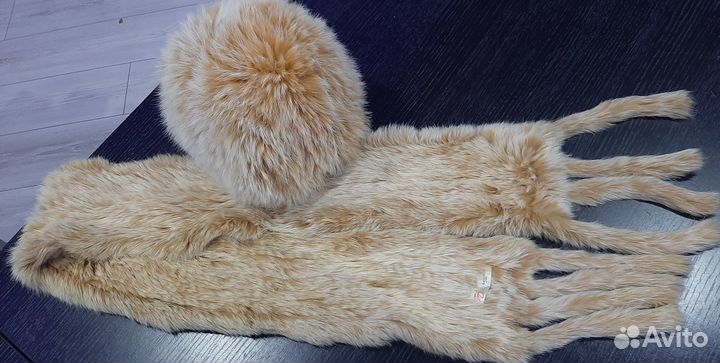 Вязаная шапка и шарф