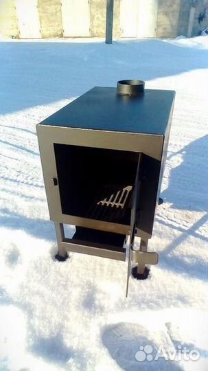 Печь камин на дровах