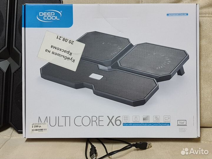 Подставка для ноутбука Deepcool multi core x6
