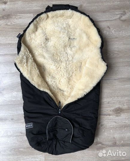 Конверт в коляску зимний натур. шкурка овчины bozz