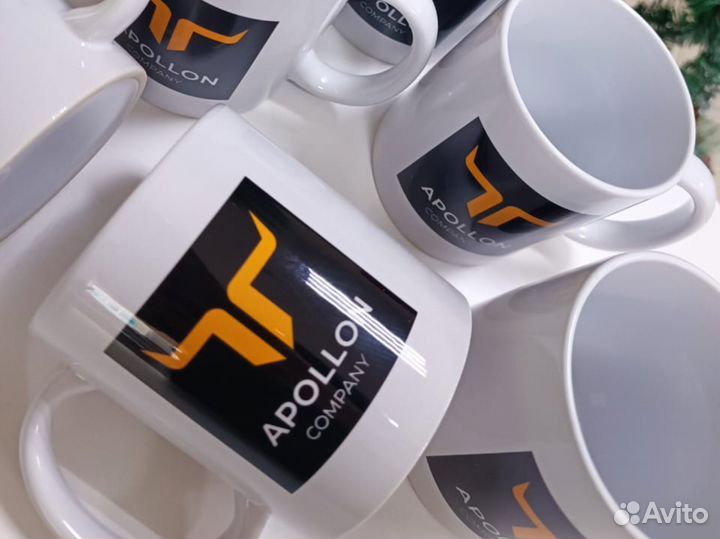 Бокалы и кружки с надписью с фото с логотипом