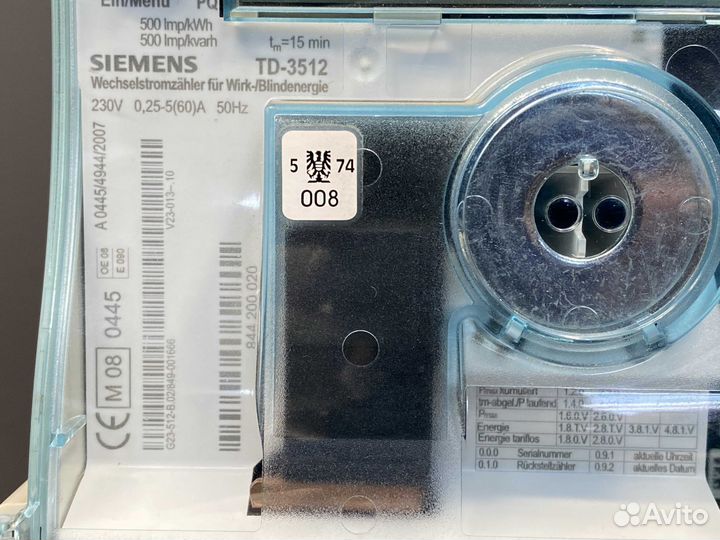 Siemens 6MF8102-EA TD-3512 Б/У, 1 шт
