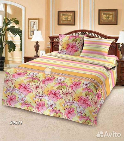 Постельное белье евро хлопок