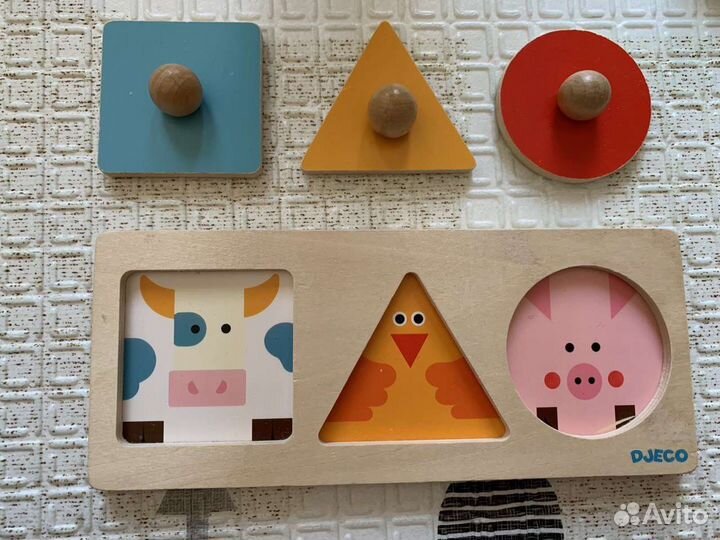 Развивающие деревянные игрушки пакетом