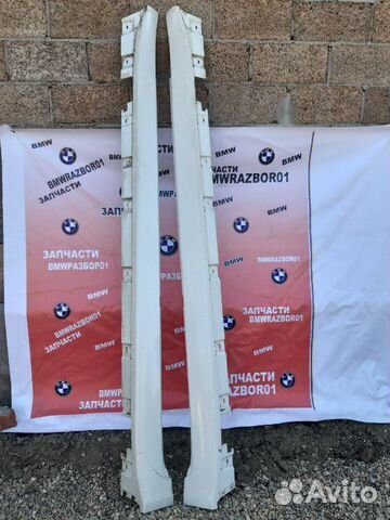 Накладки порогов бмв ф01