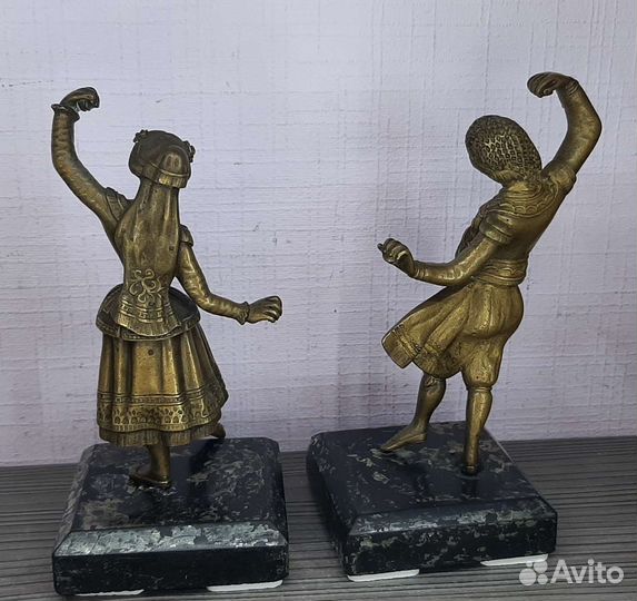Бронзовые статуэтки парные Испанский танец