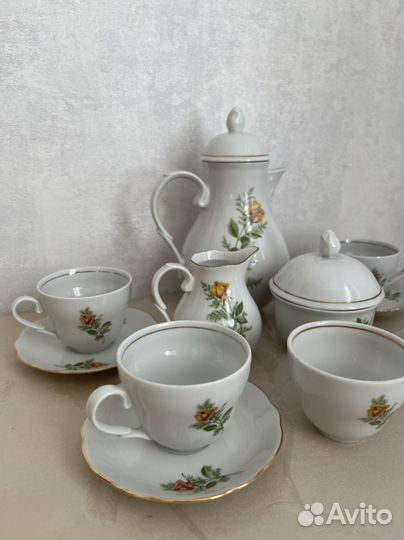 Чайный сервиз винтажный Kahla ГДР