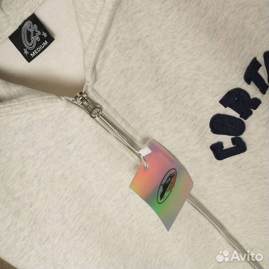 Зип худи Corteiz серая