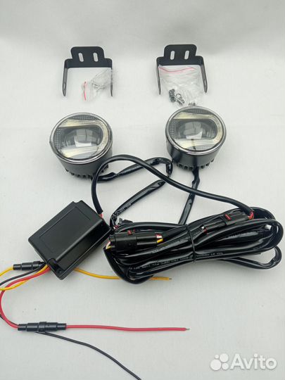 Фары светодиодные противотуманные + дхо YCL-772