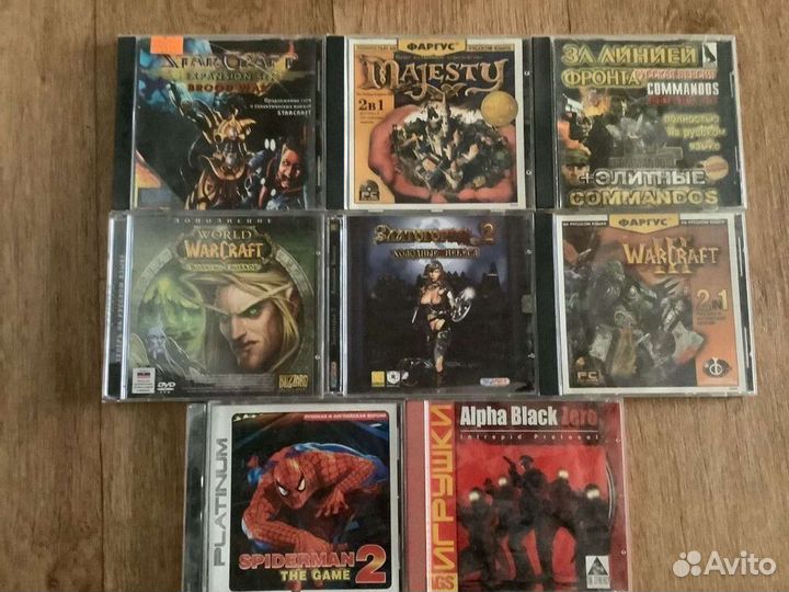 CD и DVD диски с играми