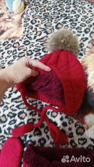 Шапка и снуд+ варежки