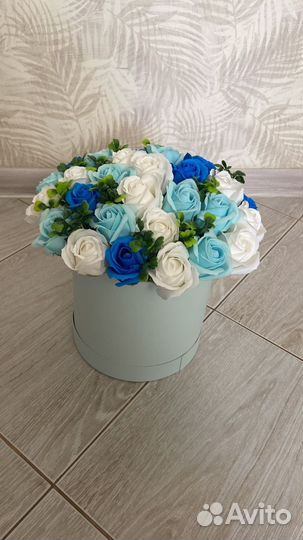 Букет из мыла розы