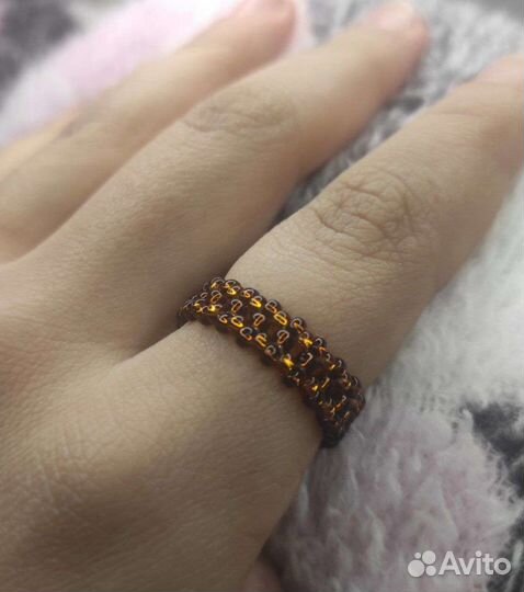 Кольцо из бисера