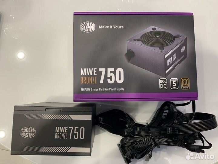 Продам блок питания Cooler Master MWE Bronze 750W