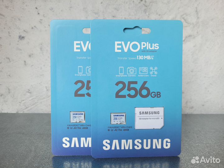 Samsung EVO plus MicroSD 256 Gb карта оригинал