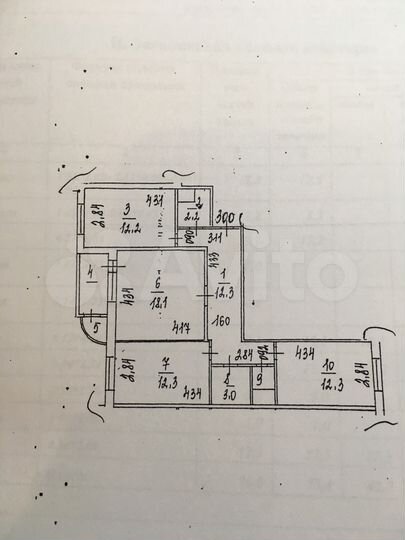 3-к. квартира, 76 м², 1/12 эт.