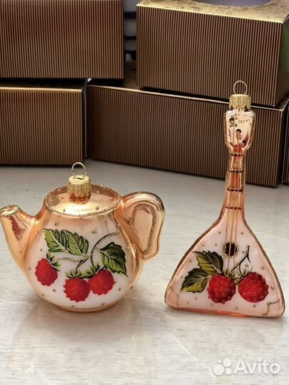 Елочные игрушки стекло ариэль