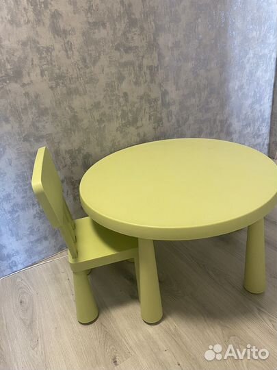 Детский стол со стулом IKEA
