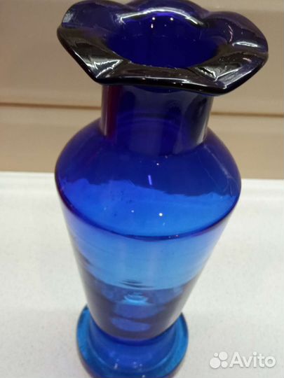 Кобальтовое стекло. Вазы, сахарница, салатник СССР