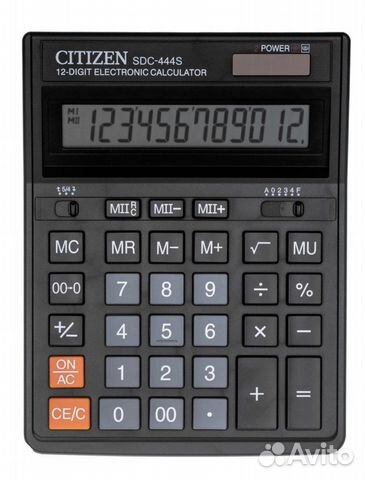Калькулятор настольный Citizen SDC-444S